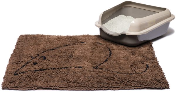 CAT LITTER MAT BROWN 35X26