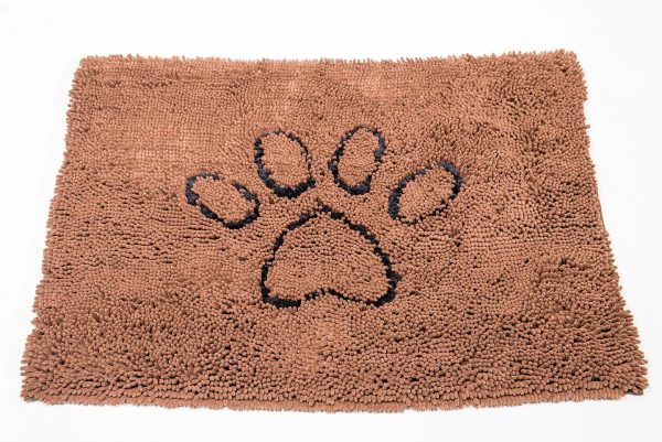 DIRTY DOG MED MAT DARK ALMOND 31X20