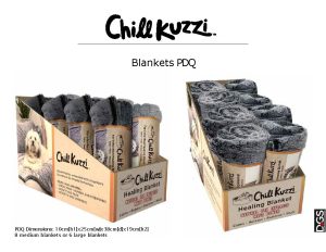 849670023830 CHILLKUZZI BLANKET GREY LG 6PK