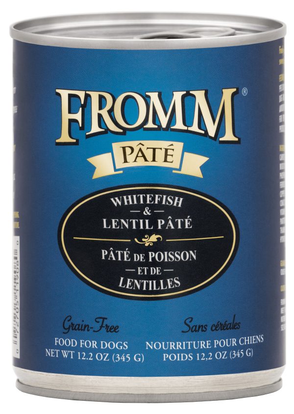 FROMM GF WHITEFISH & LENTIL PATE 12.2OZ DOG CANS