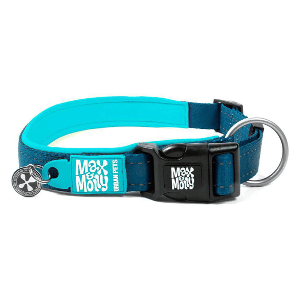 MM COLLAR BLUE LARGE 1"W
