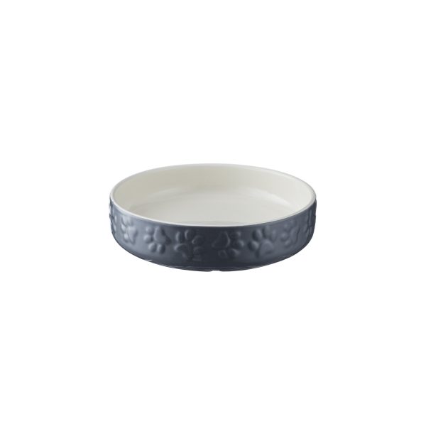 MASON CASH GRAY PET SAUCER 5.2 IN, 6.8OZ 3PK