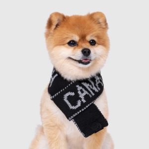 LOGO SCARF BLACK