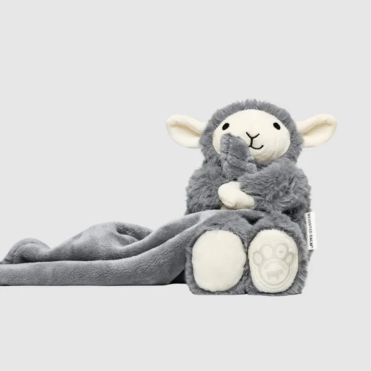 628284122753 WEIGHTED TOY GREY LAMB