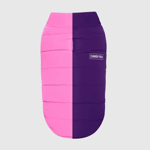 REVERSIBLE PUFFER VEST PINK/PURPLE