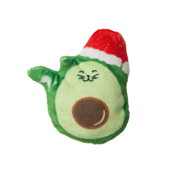 AVOCATO WITH SANTA HAT/CATNIP