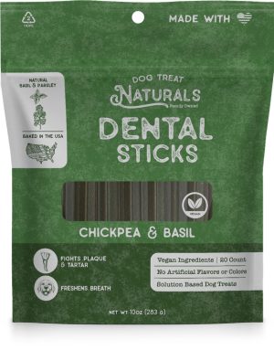 DTN DENTAL STICKS CHICKPEA & BASIL 10OZ