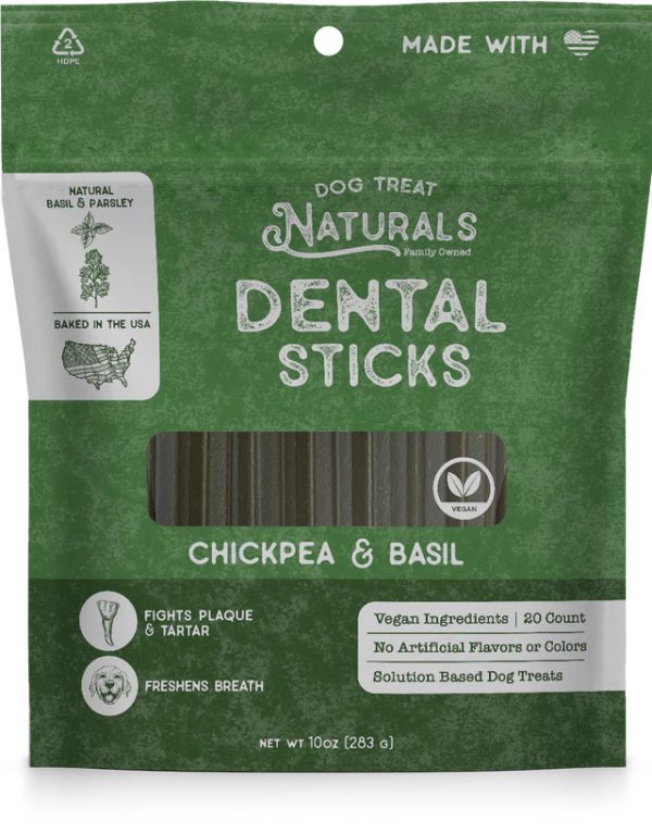 DTN DENTAL STICKS CHICKPEA & BASIL 10OZ