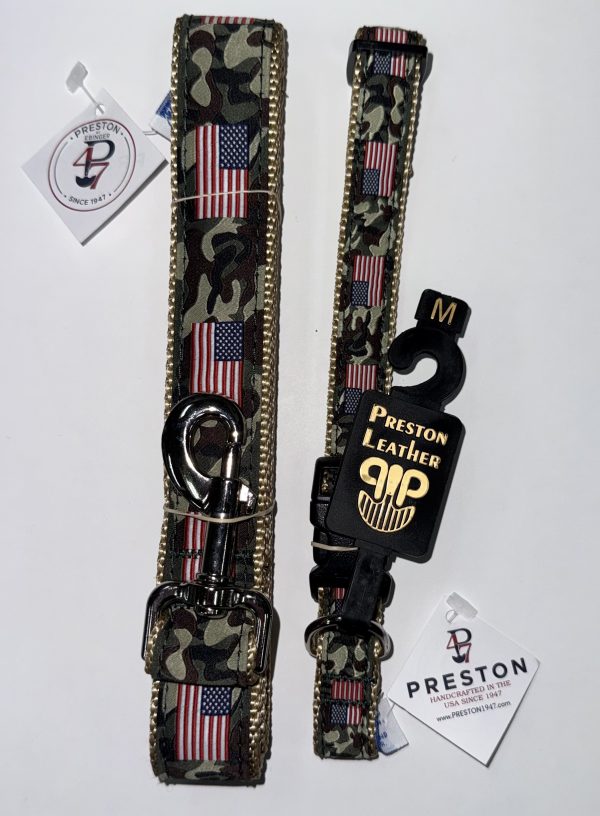 PRES USA FLAG/CAMO XL 1.25 COLLAR