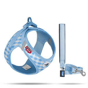 CURLI SKYBLUE CARO AND LEASH