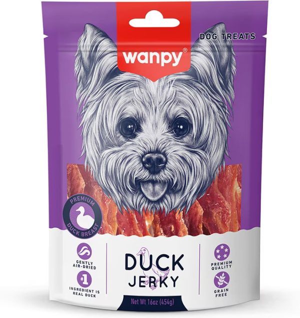 WANPY DOG DUCK JERKY 16OZ