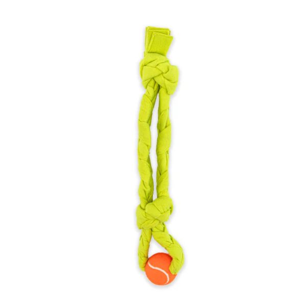 FIG 8 SQUEAK TENNIS SNUFFLE ROPE