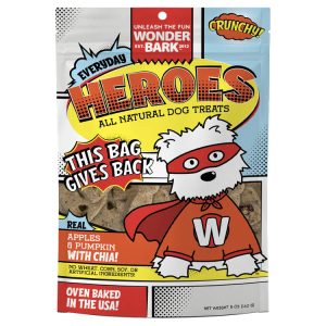 850057818222 WONDER BARK HEROS APPLE/PUMPKIN TREATS 5OZ