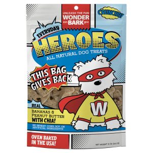 850057818239 WONDER BARK HEROS BANANA/PEANUT BUTTER TREATS 5OZ