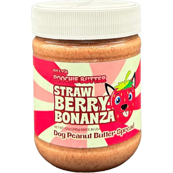 POOCHIE BTTR JAR STWBRY/PB 12O