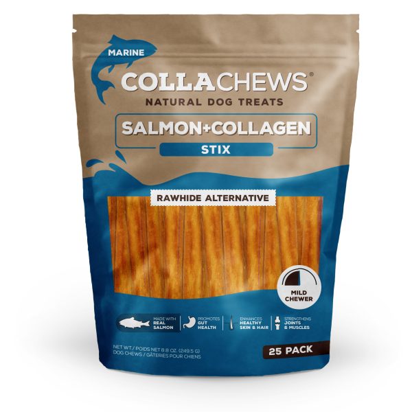 5" COLLA STICKS SALMON 25PK