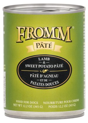 072705119165 FROMM GF LAMB & SWEET POTATO PATE 12.2OZ DOG CANS