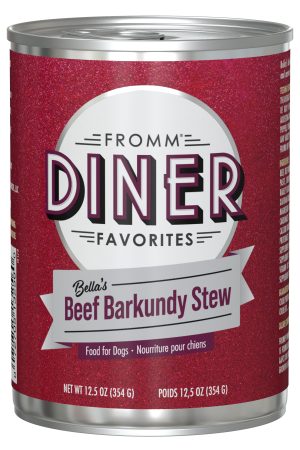 072705132560 FROMM FAVORITES BELLA'S BEEF BARKUNDY STEW 12.5OZ DOG CANS
