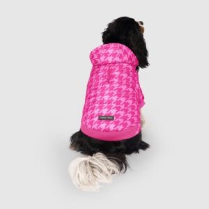628284123088 PRISM PUFFER PINK HNDSTOOTH 28