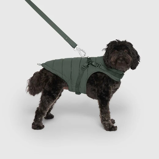 HARNESS PUFFER FOREST GREEN