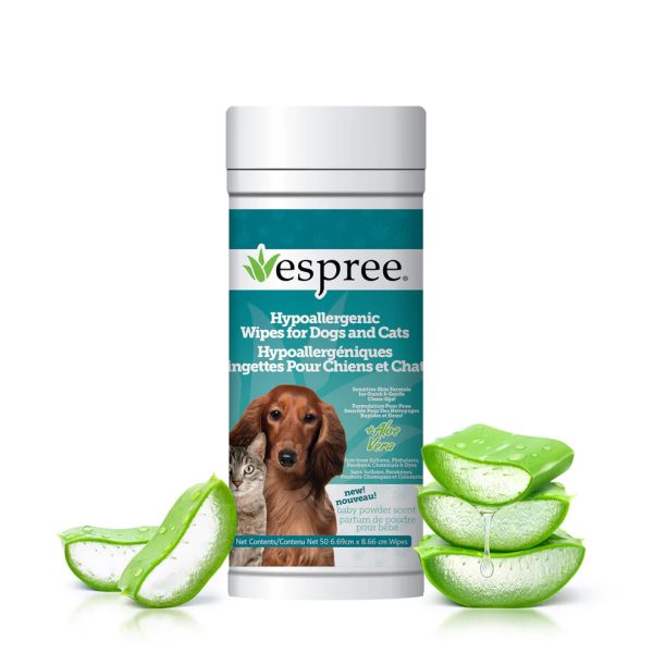 ESP HYPOALLERGENIC WIPES 50CT