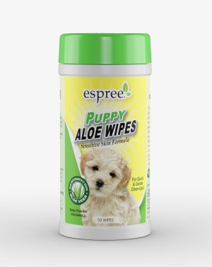 748406014220 ESP PUPPY ALOE WIPES 50CT
