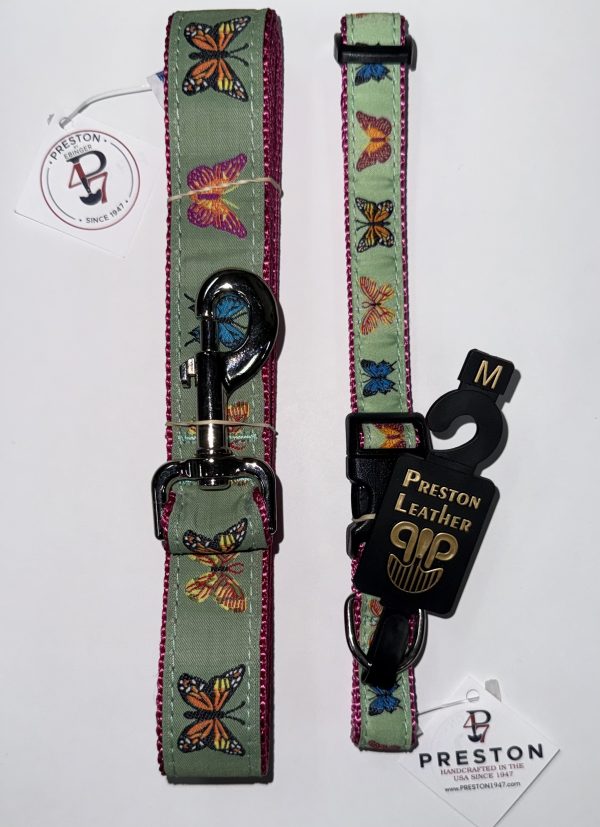 852687770413 PRESTON GREEN BUTTERFLY LEASH