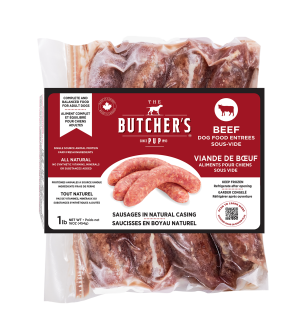 THE BUTCHER'S PUP BEEF SAUSAGE 6-1LB PKS