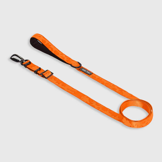 628284110378 UTILITY LEASH ORANGE CAMO S/M
