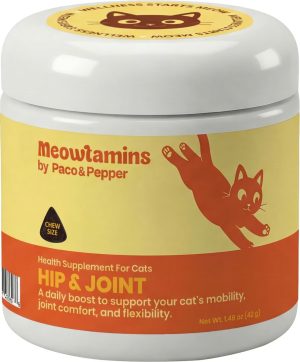 MEOWTAMINS HIP & JOINT CAT SUPPLEMENT CHEWS 60CT
