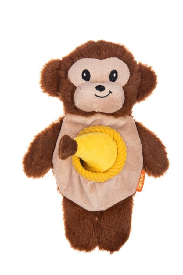 GRWL SNACKERZ MONKEY BROWN