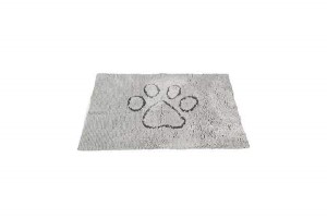 DIRTY DOG MED MAT SILVER GREY 31X20