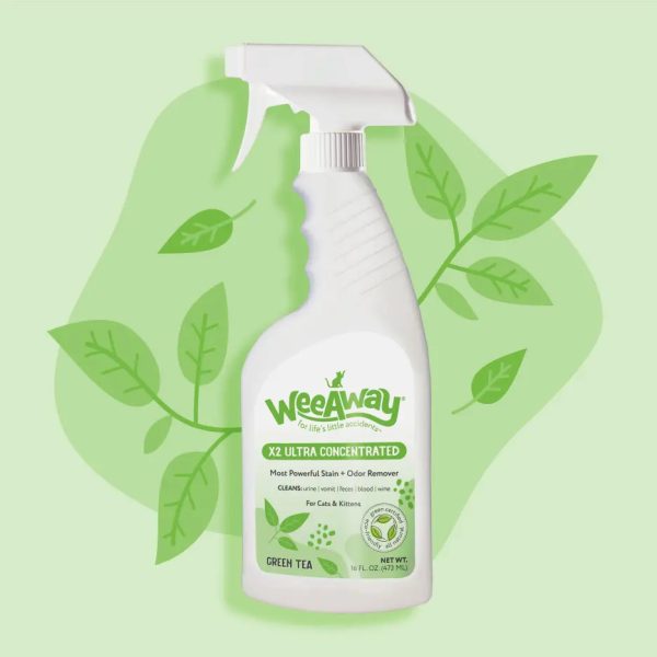 WEE AWAY CAT X2 GREEN TEA 16OZ