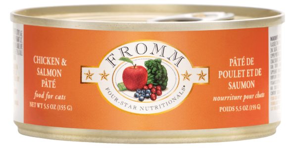 FROMM CAT CHICKEN/SALMON PATE 5.5OZ