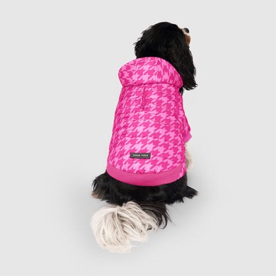PRISM PUFFER PINK HNDSTOOTH 28