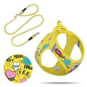 7640455194621 CURLI HARN COMIC+LEASH YWL 3XS