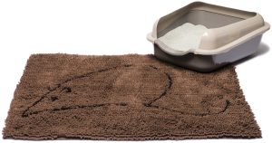 CAT LITTER MAT BROWN 35X26